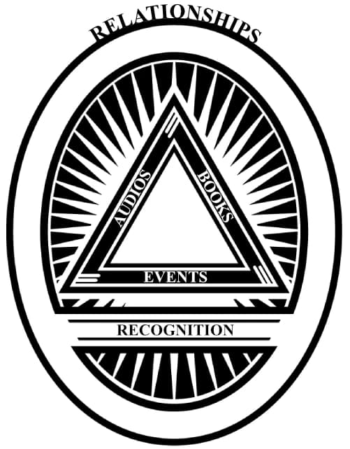 GIN Success System triangle connecting Relationships with Audios, Books, Events, and Recognition